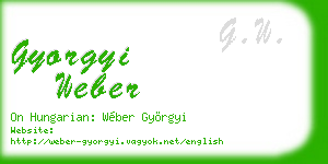 gyorgyi weber business card